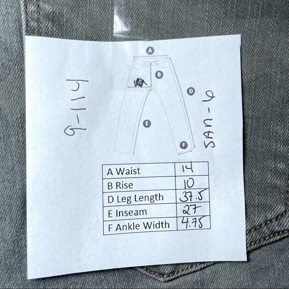 SANCTUARY SOCIAL ANKLE SKINNY CAMOFLAGE STANDARD RISE SAGE GREEN - 6 - Picture 7 of 7